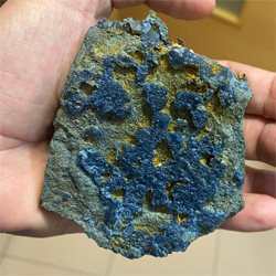 Minerales de la provincia de Alicante. Cuarzo azul