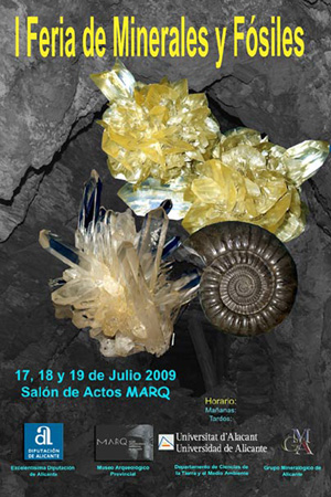 Federación Española de Mineralogía. Carteles antiguos de ferias y eventos