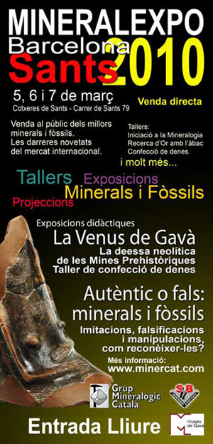 Federación Española de Mineralogía. Carteles antiguos de ferias y eventos