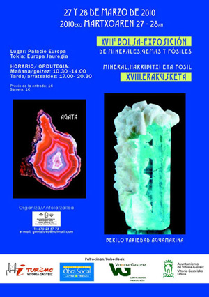 Federación Española de Mineralogía. Carteles antiguos de ferias y eventos