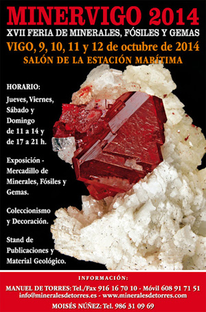 Federación Española de Mineralogía. Carteles antiguos de ferias y eventos