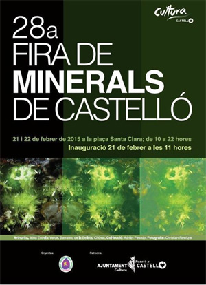 Federación Española de Mineralogía. Carteles antiguos de ferias y eventos