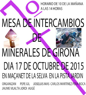 Federación Española de Mineralogía. Carteles antiguos de ferias y eventos