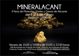 Federación Española de Mineralogía. Carteles antiguos de ferias y eventos