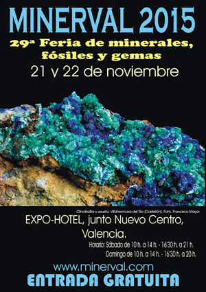 Federación Española de Mineralogía. Carteles antiguos de ferias y eventos