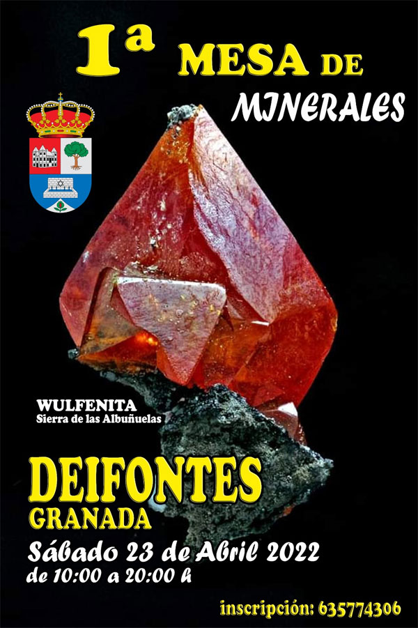 1ª Mesa de Minerales de Deifontes. Granada