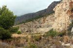 Grupo Mineralógico de Alicante. Explotación de Áridos. Siera de Segaria Ondara.  Alicante