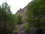 Grupo Mineralógico de Alicante. Explotacion de Ofitas. Sierra de Olta. Calpe.. Alicante