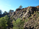 Grupo Mineralógico de Alicante. Explotación de Porfidos. Sierra de Oltra. Calpe. Alicante  