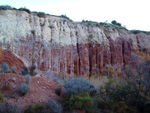 Grupo Mineralógico de Alicante. Explotaciones de arcilla. Inmediaciones Bancal Fondó, Barranc Font del lobo.Tibi , Alicante