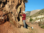 Grupo Mineralógico de Alicante. Explotaciones de arcilla. Inmediaciones Bancal Fondó, Barranc Font del lobo.Tibi , Alicante