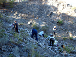 Grupo Mineralógico de Alicante. Explotación de Ofitas. Sierra de Olta. Calpe. Alicante Alicante