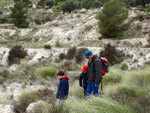 Grupo Mineralógico de Alicante. Afloramiento de Marcasitasa en el Alcavo. Agost. Alicante  