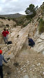 Grupo Mineralógico de Alicante. Afloramiento de Marcasitasa en el Alcavo. Agost. Alicante  