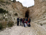 Grupo Mineralógico de Alicante. Afloramiento de Marcasitasa en el Alcavo. Agost. Alicante  