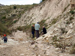 Grupo Mineralógico de Alicante.Afloramiento de Marcasitasa en el Alcavo. Agost. Alicante  