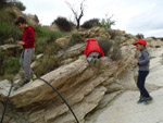 Grupo Mineralógico de Alicante. Afloramiento de Marcasitasa en el Alcavo. Agost. Alicante  