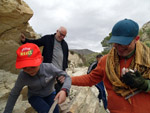 Grupo Mineralógico de Alicante. Afloramiento de Marcasitasa en el Alcavo. Agost. Alicante  