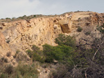 Grupo Mineralógico de Alicante. Antigua explotación de áridos. Serreta Negra. Moralet. Alicante  