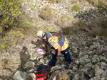 Grupo Mineralógico de Alicante. Explotación de Ofitas en la Sierra de Olta. Calpe. Alicante   