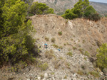 Grupo Mineralógico de Alicante.Explotación de Ofitas en la Sierra de Olta. Calpe. Alicante   