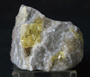 Grupo Mineralógico de Alicante. Azufre, celestina y calcita. Mina San Francisco. Tibi. Alicante  