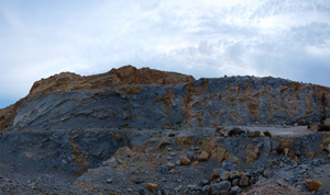 Grupo Mineralógico de Alicante. Explotación de áridos Casablanca. San Vicente del Raspeig  