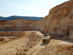 Grupo Mineralógico de Alicante. Gravera del Barraquero, Hoya Redonda, Enguera. Comarca Canal de Navarrés, València  