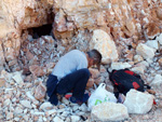 Grupo Mineralógico de Alicante.  Gravera del Barquero. Enguera. Valencia    