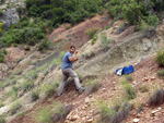 Grupo Mineralógico de Alicante. Barranco de la Escarabehuela y Retamal. Enguidanos / La Pesquera. Cuenca