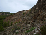 Grupo Mineralógico de Alicante. Explotacion de Ofitas. Sierra de Olta. Calpe.. Alicante