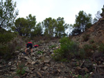 Grupo Mineralógico de Alicante. Explotacion de Ofitas. Sierra de Olta. Calpe.. Alicante