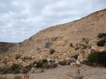Grupo Mineralógico de Alicante.  Canteras de yeso las Viudas. La Alcoraia. Alicante  