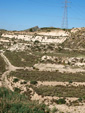 Grupo Mineralógico de Alicante.  Afloramiento de Celestina. Barranco del Mulo. Ulea. Murcia 