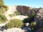 Grupo Mineralógico de Alicante.  Explotaciones de yesos. Loma de las Indias. La Alcoraia. Alicante 