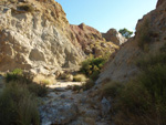 Grupo Mineralógico de Alicante. Explotaciones de yesos. Loma de las Indias. La Alcoraia. Alicante 