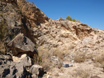 Grupo Mineralógico de Alicante. Exolotaciones de áridos y yeso. Cabezo del Polavar. Villena. Alicante