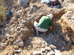 Grupo Mineralógico de Alicante. Exolotaciones de áridos y yeso. Cabezo del Polavar. Villena. Alicante