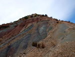 Grupo Mineralógico de Alicante.  Afloramiento de Aragonito. Loma Badá. Petrer. Alicante 