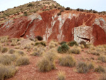 Grupo Mineralógico de Alicante. Afloramiento de Aragonito. Loma Badá. Petrer. Alicante