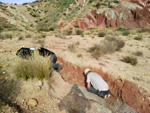 Grupo Mineralógico de Alicante. Afloramiento del Keuoer de Loma Badá. Petrer. Alicante