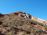 Grupo Mineralógico de Alicante. Afloramiento de Aragonito. Loma Bada. Petrer.  Alicante