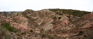 Grupo Mineralógico de Alicante. Afloramiento de Magnesitas. Camino de la Salmuera - Albatera - Hondón de los Frailes - Vega Baja - Alicante