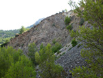 Grupo Mineralógico de Alicante.  Cantera Barranco de la Mola. Sierra de Olta, Calpe. Alicante 