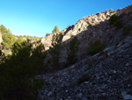 Grupo Mineralógico de Alicante.  Cantera Barranco de la Mola. Sierra de Olta. Calpe. Alicante 