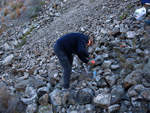 Grupo Mineralógico de Alicante.  Cantera Barranco de la Mola. Sierra de Olta. Calpe. Alicante 