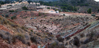 Afloramiento de Aragonito. Loma Bada. Petrer. Alicante