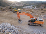 Grupo Mineralógico de Alicante.  Cantera de Áridos Sodira. Busot. Alicante 