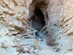 Afloramiento de marcasitas, Rambla en finca La Canyaeta Blanca, Agost, Alicante