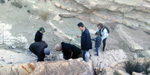   Afloramiento de marcasitas, Rambla en finca La Canyaeta Blanca, Agost, Alicante